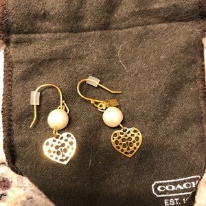 NWOT coach gold pearl